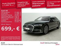 Mythosschwarz metallic Gebraucht 2021 Audi A8L Ambiente Limousine | 57.489 €