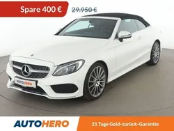 Weiß Gebraucht 2017 Mercedes C200 AMG line Cabrio | 29.550 € (Etwas zu teuer)