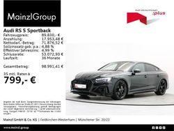 Schwarz Gebraucht 2024 Audi RS5 Sportback Performance Limousine | 88.830 € (Fairer Preis)