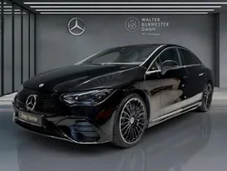 Metalliclack obsidianschwarz Gebraucht 2022 Mercedes EQE350 AMG Limousine | 51.470 € (Etwas zu teuer)