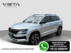 Brilliantsilber metallic Gebraucht 2022 Skoda Karoq SportLine SUV | 27.900 € (Fairer Preis)