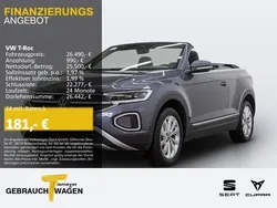 Grau Gebraucht 2024 VW T-Roc Cabriolet Style Cabrio | 26.490 € (Superpreis)