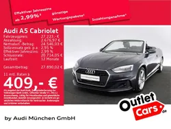 Manhattangrau metallic Gebraucht 2020 Audi A5 Cabriolet Basis Cabrio | 27.223 € (Guter Preis)