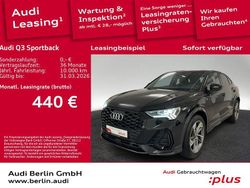Mythosschwarz metallic Gebraucht 2025 Audi Q3 Sportback S-Line SUV | 43.490 € (Fairer Preis)