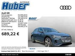 Blau Gebraucht 2023 Audi Q8 e-tron Advanced Plus SUV | 50.999 € (Guter Preis)