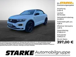 Pure white Gebraucht 2021 VW T-Roc Cabriolet Style Cabrio | 27.399 € (Fairer Preis)