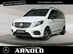 Weiß (bergkristallweiß) Gebraucht 2024 Mercedes V250 AMG line Van / Kleinbus | 59.950 € (Guter Preis)