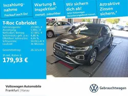 Deep black perleffekt schwarz Gebraucht 2022 VW T-Roc Cabriolet Style Cabrio | 23.980 € (Superpreis)