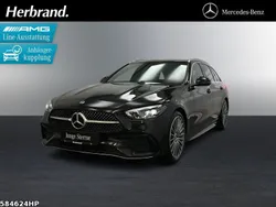 Obsidianschwarz Gebraucht 2024 Mercedes C300 AMG Kombi | 51.770 € (Teuer)