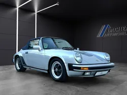 Silber metallic Gebraucht 1988 Porsche 911 Carrera Cabriolet Cabrio | 59.750 €
