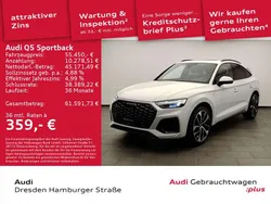 Gletscherweiß metallic Gebraucht 2024 Audi Q5 S-Line SUV | 55.450 € (Teuer)