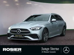 Silber / hightechsilber Gebraucht 2023 Mercedes C220 AMG Kombi | 39.890 € (Fairer Preis)
