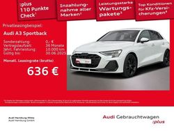 Weiß Gebraucht 2025 Audi A3 Sportback S-Line Kleinwagen | 46.855 € (Teuer)