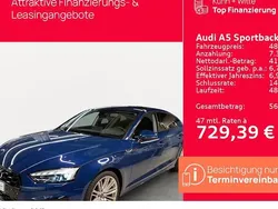 Blau Gebraucht 2024 Audi A5 Sportback S-Line Limousine | 47.889 € (Etwas zu teuer)