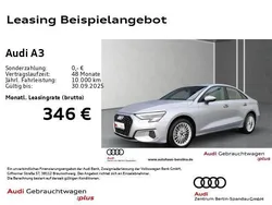 Florettsilber metallic Gebraucht 2023 Audi A3 Advanced Plus Limousine | 25.333 € (Superpreis)