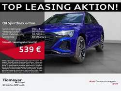 Blau Neu 2025 Audi Q8 Sportback e-tron S-Line SUV | 71.890 € (Guter Preis)