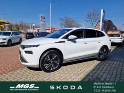 Moonweiss metallic Neu 2025 Skoda Enyaq iV Loft SUV | 43.980 € (Fairer Preis)