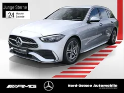 Metalliclack hightechsilber Gebraucht 2024 Mercedes C220 AMG Kombi | 39.690 € (Fairer Preis)