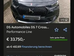 Schwarz Gebraucht 2020 DS Automobiles DS7 Crossback Performance SUV | 30.499 € (Fairer Preis)