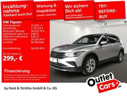 Reflexsilber metallic Gebraucht 2024 VW Tiguan Elegance SUV | 32.430 € (Guter Preis)