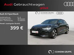 Mythosschwarz metallic Gebraucht 2024 Audi A3 S-Line Limousine | 45.480 €