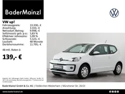 Weiß Gebraucht 2022 VW up! Move Kleinwagen | 13.330 € (Fairer Preis)