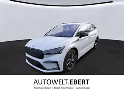 Moonweiss Gebraucht 2023 Skoda Enyaq iV SportLine SUV | 38.690 € (Etwas zu teuer)