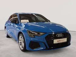 Turboblau uni Gebraucht 2021 Audi A3 Sportback e-tron S-Line Limousine | 24.490 € (Guter Preis)