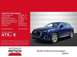 Navarrablau metallic (blau) Gebraucht 2023 Audi Q3 Sportback S-Line SUV | 35.980 € (Guter Preis)