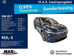 Blau Gebraucht 2024 VW ID.7 GTX Limousine | 58.889 € (Fairer Preis)