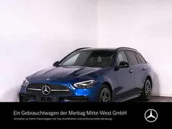 Lack spektralblau Gebraucht 2024 Mercedes C300e AMG Kombi | 49.450 € (Fairer Preis)