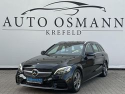 Schwarz unilack Gebraucht 2019 Mercedes C220 AMG line Kombi | 18.950 € (Fairer Preis)