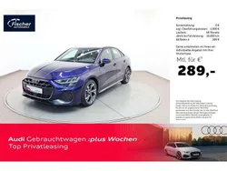 Blau Gebraucht 2024 Audi A3 S-Line Limousine | 33.380 € (Superpreis)