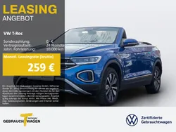 Blau Gebraucht 2024 VW T-Roc Cabriolet Move Cabrio | 28.150 € (Guter Preis)