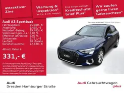 Navarrablau metallic Gebraucht 2022 Audi A3 Sportback e-tron Ambiente Limousine | 25.980 € (Fairer Preis)
