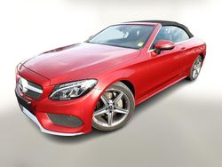 Hyazinthrot metallic Gebraucht 2017 Mercedes C180 AMG line Cabrio | 24.091 € (Fairer Preis)