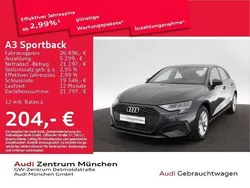 Grau Gebraucht 2023 Audi A3 Sportback Limousine | 26.496 € (Guter Preis)