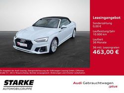Weiß (gletscherweiß metallic) Gebraucht 2024 Audi A5 Cabriolet S-Line Cabrio | 41.990 € (Guter Preis)
