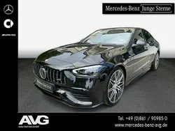 Schwarz Gebraucht 2024 Mercedes C43 AMG Night Limousine | 59.800 € (Fairer Preis)