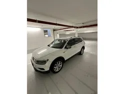 Pure white Gebraucht 2021 VW Tiguan Allspace Highline SUV | 26.400 € (Guter Preis)