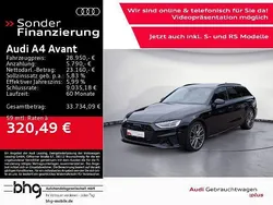 Mythosschwarz metallic Gebraucht 2022 Audi A4 S-Line Kombi | 28.950 € (Guter Preis)