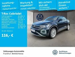 Schwarz Gebraucht 2024 VW T-Roc Cabriolet Style Cabrio | 26.280 € (Guter Preis)