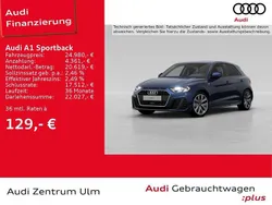 Navarrablau metallic Gebraucht 2024 Audi A1 Sportback S-Line Kleinwagen | 24.980 € (Superpreis)