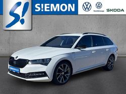 Weiss Gebraucht 2021 Skoda Superb SportLine Kombi | 31.430 € (Etwas zu teuer)