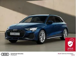 Blau Gebraucht 2024 Audi A3 Sportback S-Line Limousine | 33.560 € (Superpreis)