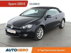Schwarz Gebraucht 2015 VW Golf Cabriolet LOUNGE Cabrio | 13.180 € (Fairer Preis)