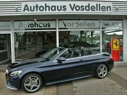 Blau metallic Gebraucht 2017 Mercedes C180 AMG Cabrio | 29.990 € (Etwas zu teuer)