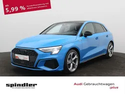 Blau Gebraucht 2022 Audi A3 Sportback S-Line Limousine | 30.480 € (Etwas zu teuer)