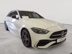 Manufaktur opalithweiß bright Gebraucht 2022 Mercedes C200 AMG line Kombi | 29.990 € (Fairer Preis)