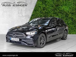 Metalliclack obsidianschwarz Gebraucht 2024 Mercedes C300e AMG Kombi | 53.850 € (Teuer)